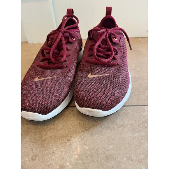 Nike Flex Trainer Team Sneaker Shoe Women 7 Active Athletic Running Walking Red - Picture 2 of 8